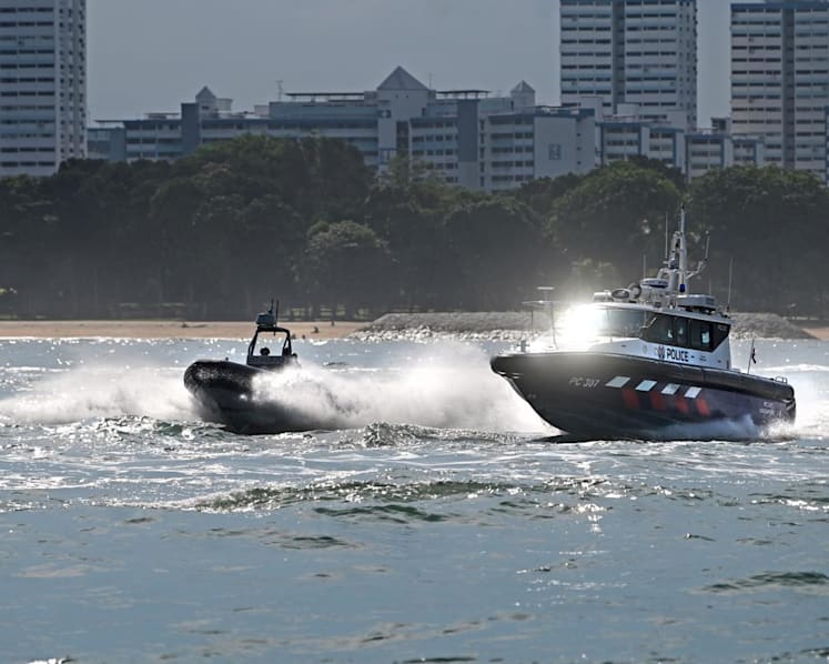 3 men arrested for illegally entering Singapore waters; coast guard officer injured in chase