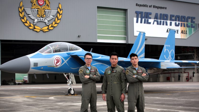 NDP 2018: RSAF ‘hearts’ Singapore to mark its 50th anniversary