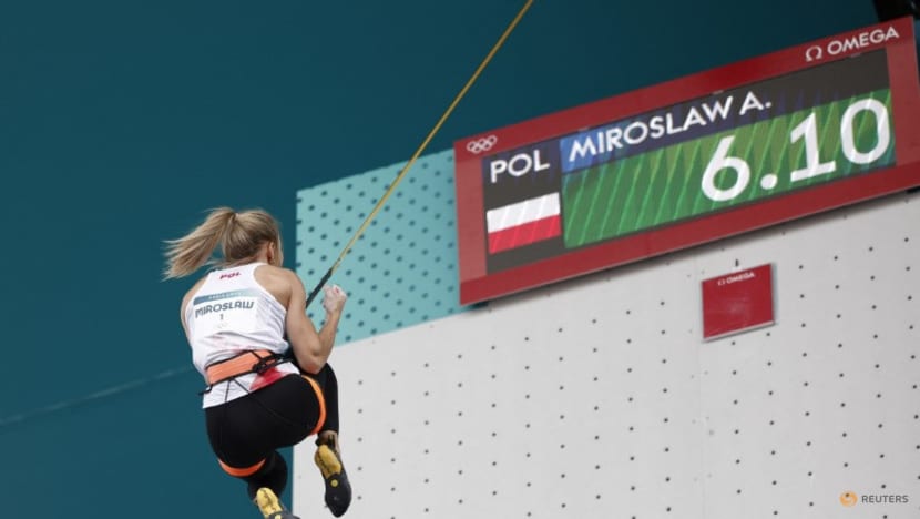 Climbing: Miroslaw mural needs updating after record-breaking Olympic win Climbing: Miroslaw mural needs updating after record-breaking Olympic win