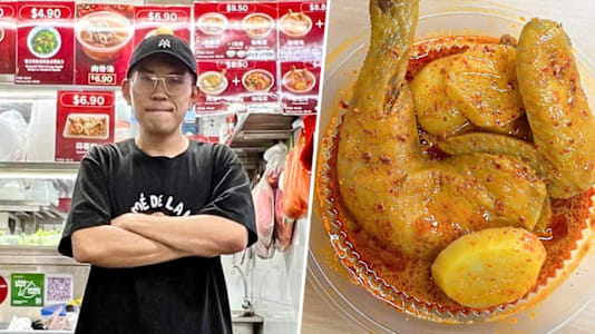 Ex-Hotel Cook Who ‘Can’t Tahan’ Taking Orders Now Sells Granny’s Chicken Curry As Hawker At 1126 China Town