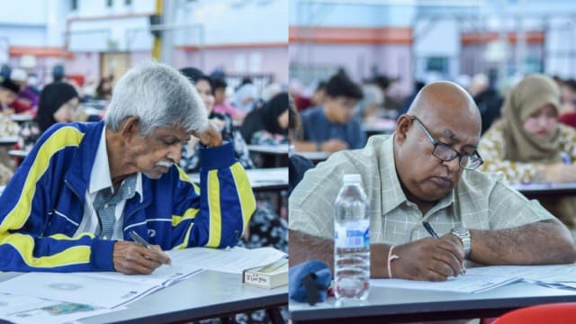 活到老学到老！马国两名“老友”一同参加法律系期末考