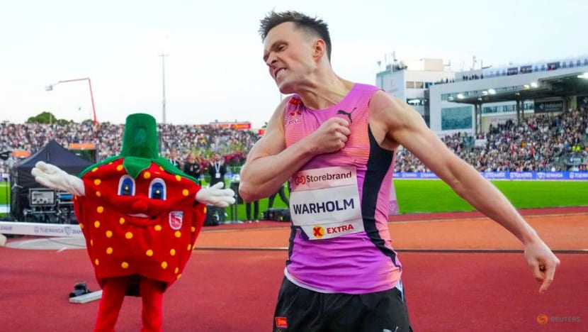 Norway's Warholm shatters own world best time in 300m hurdles