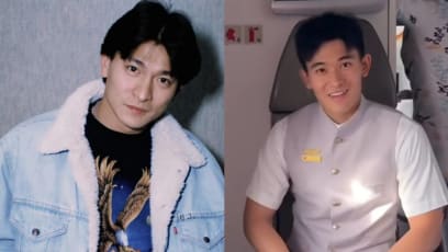 Passenger Gets Caught Filming Handsome Air Steward Who Looks Like A Young Andy Lau, According To Netizens