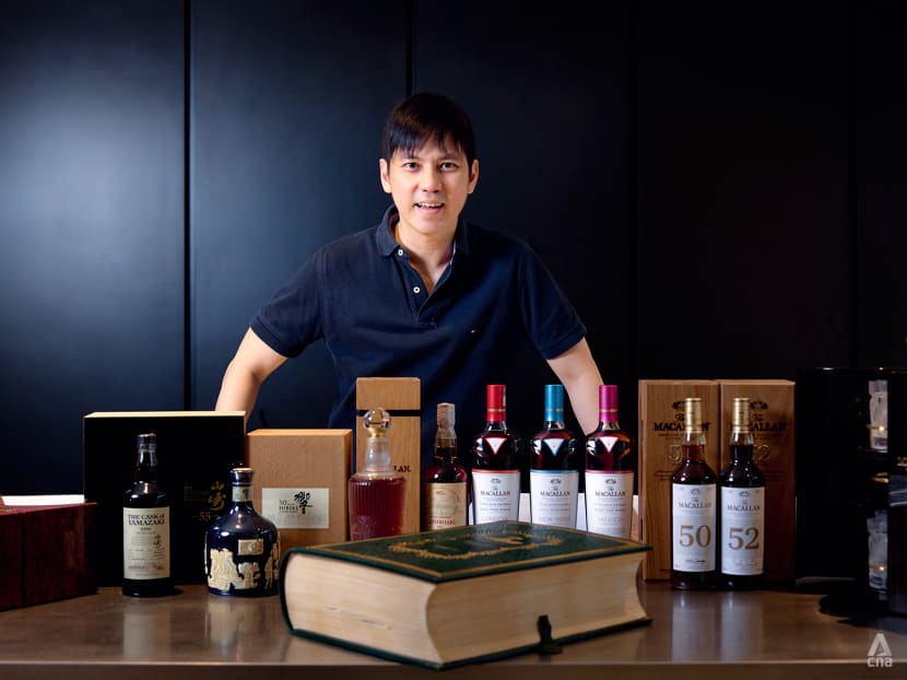This whisky lover in Singapore estimates he has around 1,000 bottles of whisky in his collection