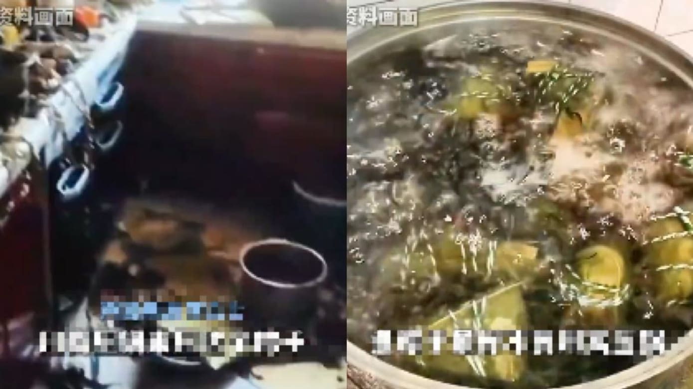 中国女子用高压锅煮粽子 糯米溅满墙天花板炸出洞