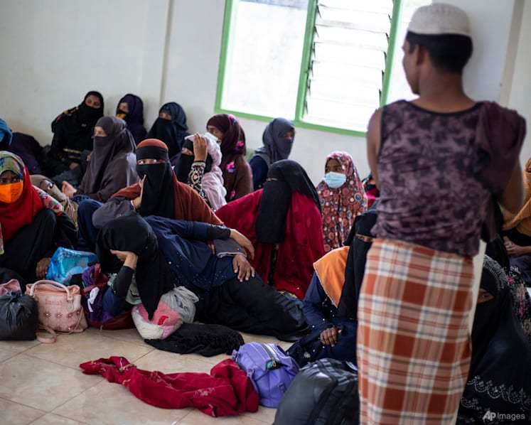 More than 100 Rohingya land on beach in Indonesia's Aceh