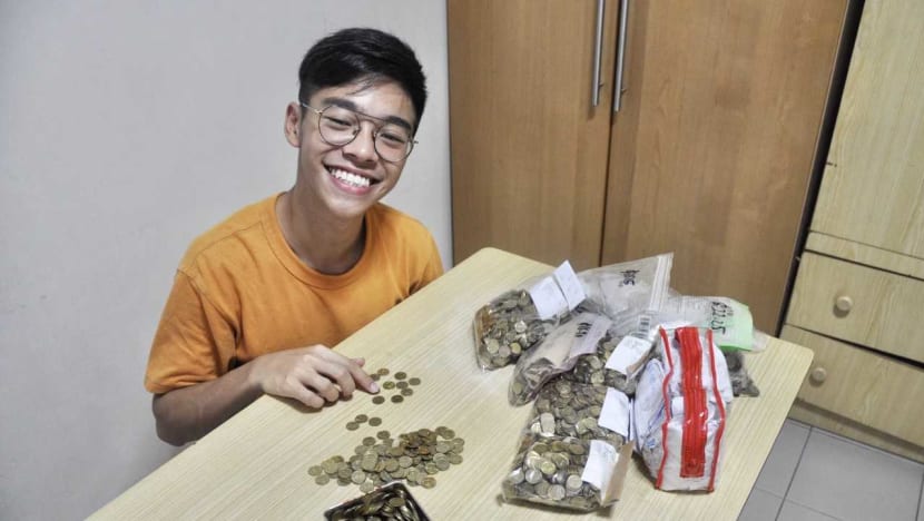 Change to make change: This Singapore student collected S$700 worth of 5-cent coins to aid the needy