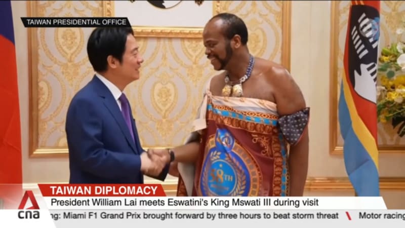 Taiwan diplomacy: President William Lai meets Eswatini's King Mswati III during visit 