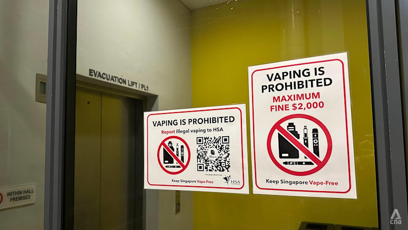 One man caught in vape enforcement operations across six institutes of higher learning