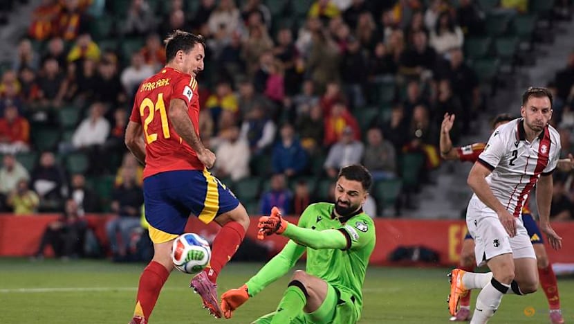 Spain beat Georgia 2-0 to edge closer to World Cup spot