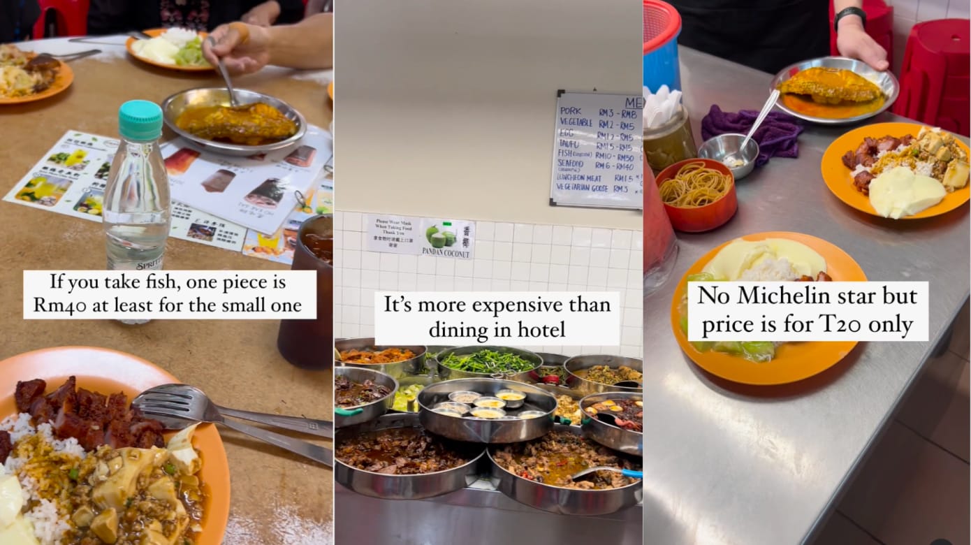 六人杂菜饭200令吉马国女网红：比酒店还贵- 8world