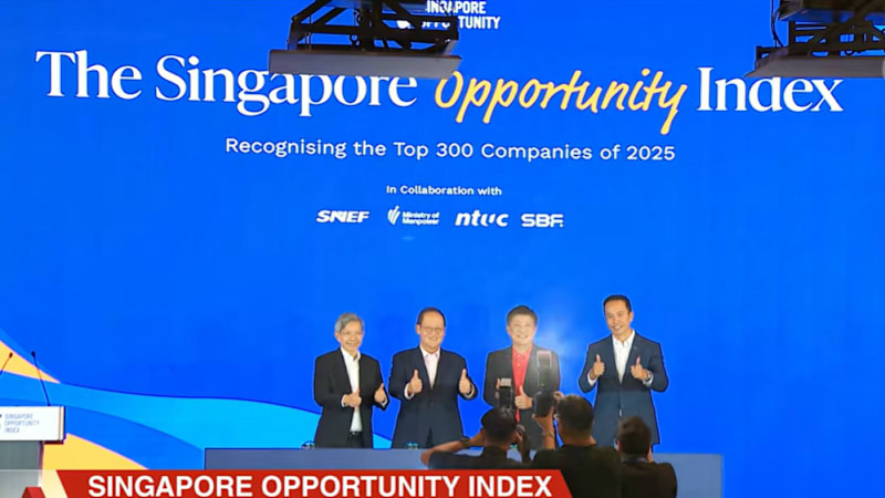 Firms on Singapore Opportunity Index list send strong signal of real growth: Dr Tan See Leng