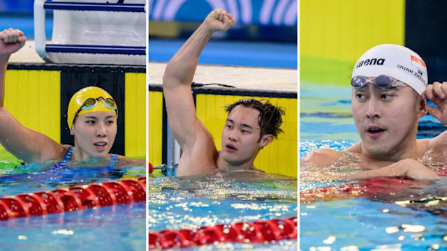 林香杞女子50米自由泳称霸 张正伟柯正文50米蝶泳揽金银