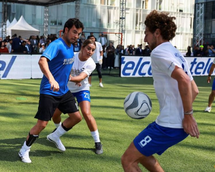 Checo Perez scores hat-trick in football exhibition while prepping for Cadillac F1 return