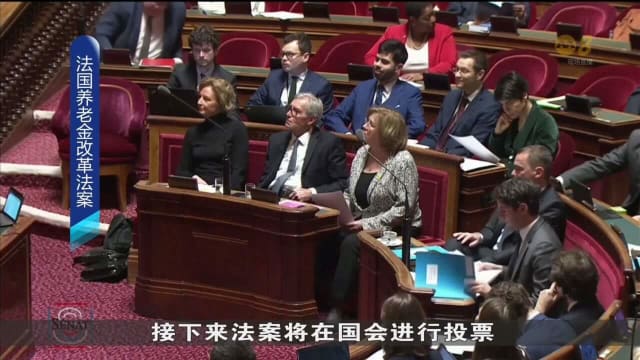 法国养老金改革法案通过 示威者与警员发生冲突