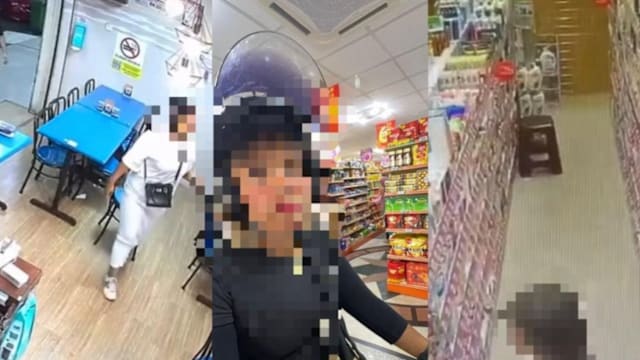 马国女子假看商品真偷窃 还冒充外卖员取餐