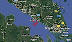 Weak 3.3-magnitude earthquake hits waters off Johor 