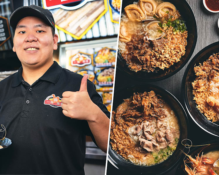 26-Year-Old Hawker Sells Yummy Pao Fan With Ibérico Pork & Abalone