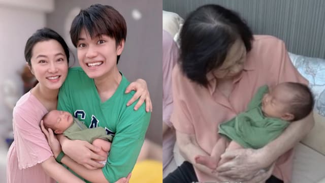 赵小侨带女儿回家　家婆抱到孙感动落泪