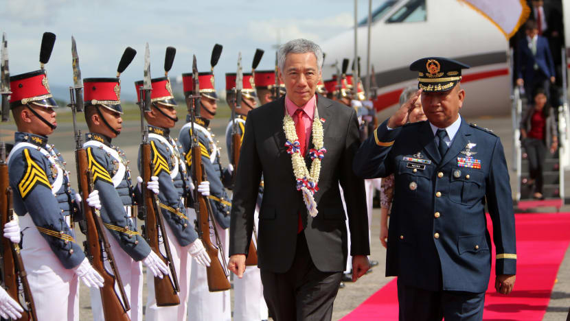PM Lee in Manila on 3-day visit for Asean Summit
