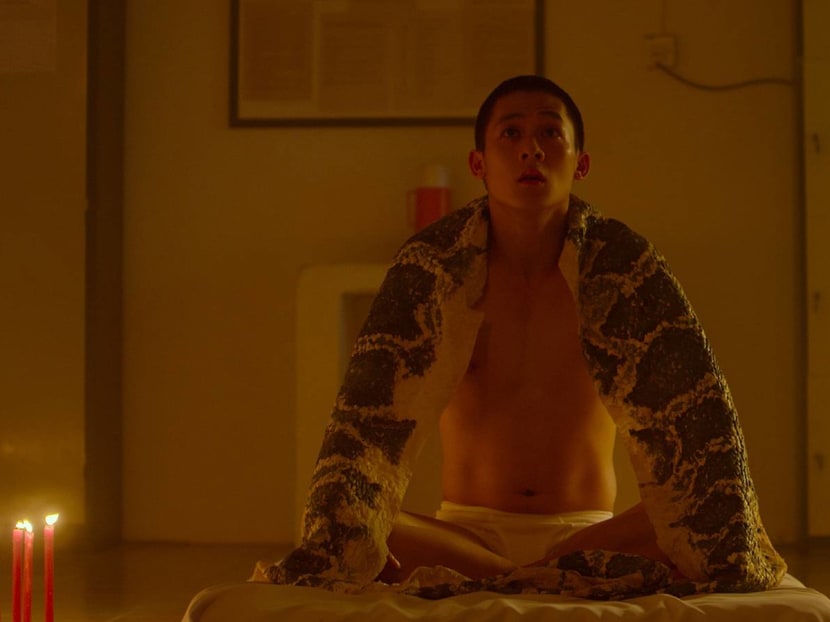 Union of the snake-skin: A NS man has a close encounter with the spooky kind.