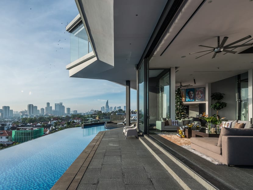 In Kuala Lumpur, a 10,000 sq ft home with a panoramic view of the city skyline In Kuala Lumpur, a 10,000 sq ft home with a panoramic view of the city skyline