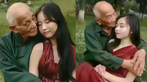 Age gap couple at restaurant - sugar dating gik relationship