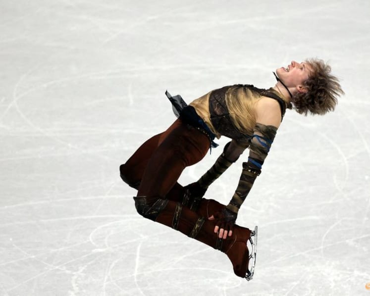 Figure skating-Malinin making history with skating's first Olympic backflip in decades