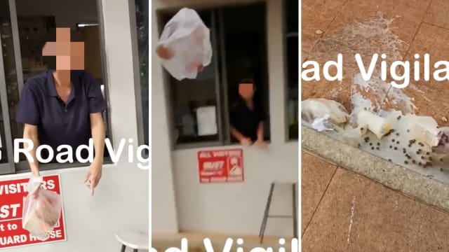 拒绝寄放住户饮料 保安送餐员起争执