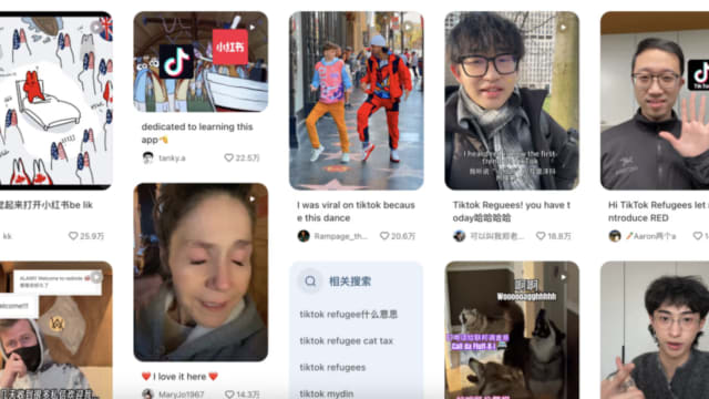 大批“TikTok难民”转投小红书 美国用户一周增200%