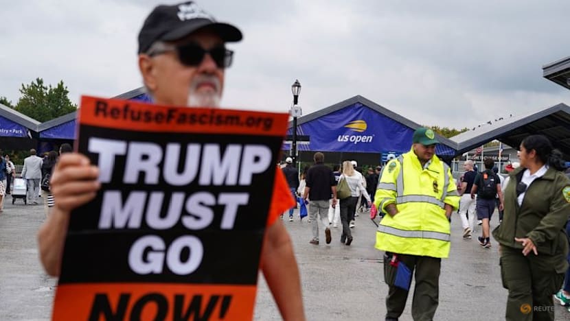 Trump receives mixed reaction at US Open after security delays frustrate fans
