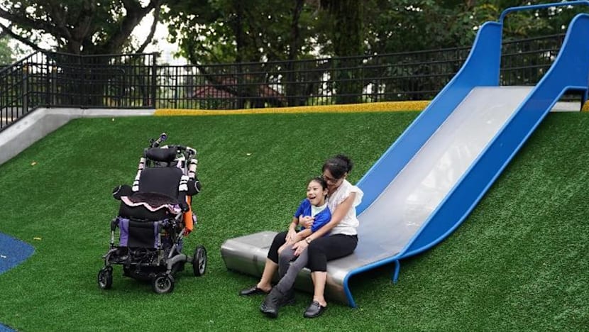 Inclusive playground opens in Tampines, featuring Singapore's first slide for wheelchair users