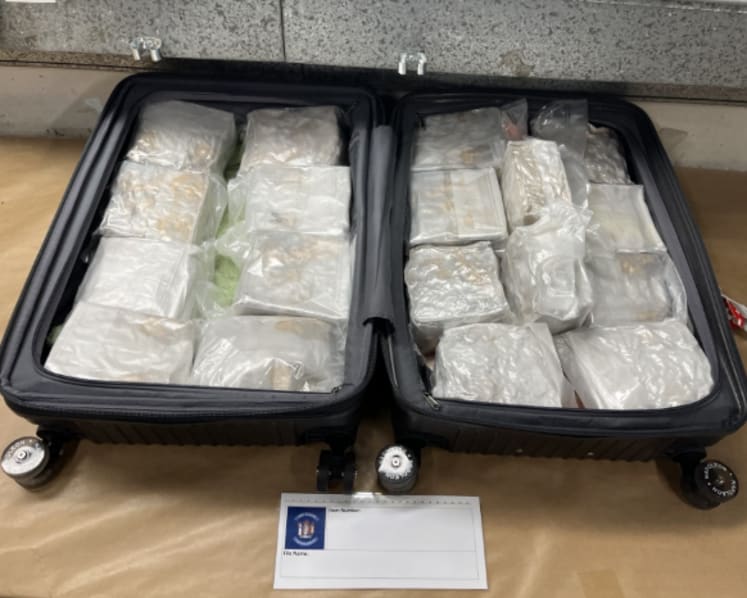 Woman arrested at New Zealand airport after 18kg of meth found on arrival from Singapore