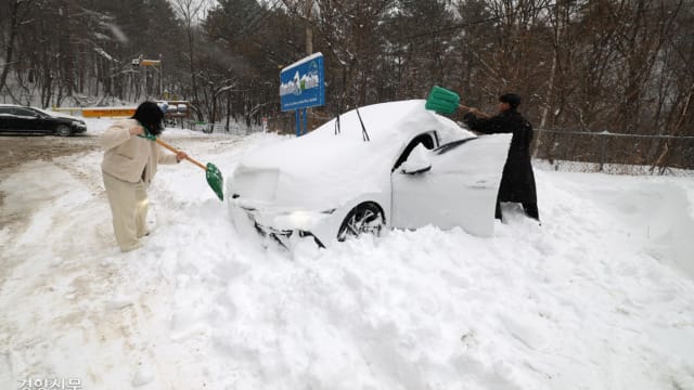 暴雪席卷韩国多处 四航班41艘客船停航