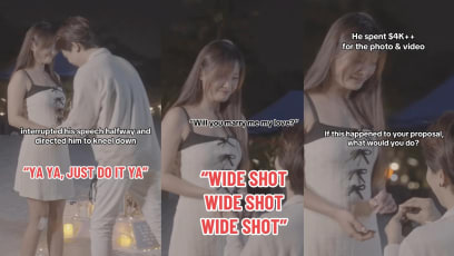 S'pore Influencer’s Proposal Video Ruined By Photog Talking And Shouting Instructions 