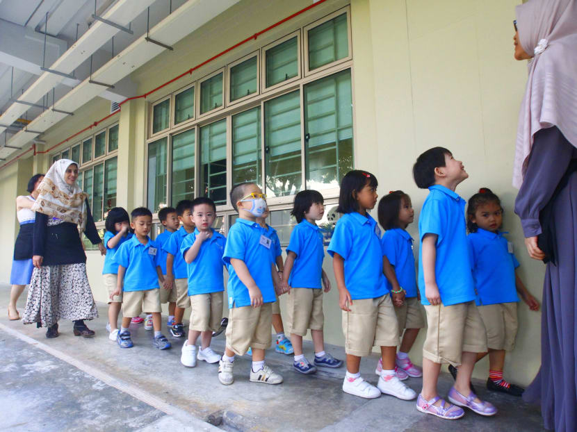 Visit to the MOE Kindergarten @ Tampines. TODAY file photo