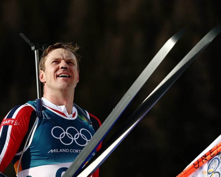 Biathlon-Norway's Sjaastad Christiansen channels ski king Klaebo to snatch biathlon sprint silver