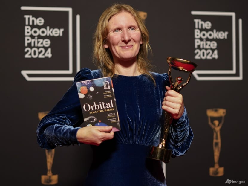 British writer Samantha Harvey’s space-station novel Orbital wins the Booker Prize for fiction