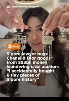 Shopping, but make it Singapore history 😂 #8dayssgLocalEnt #8dayssg #MoneyLaunderingCase #Auction #Chanel 