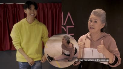 Jin Yinji, 74, Will Amaze You With Her Ability To Do The Splits During Dance Lesson With Star Search Runner-Up Herman Keh