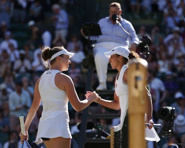 Czech rising star Noskova downs Keys to reach first Wimbledon quarter-final