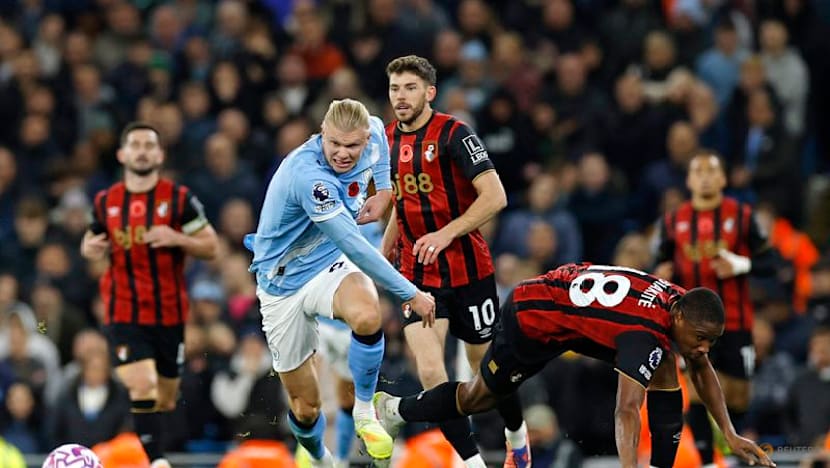 Haaland shines with double as Manchester City beat Bournemouth