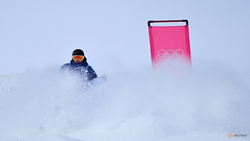 Freestyle skiing-Transgender mogul skier Lundholm urges youths to ‘be themselves’