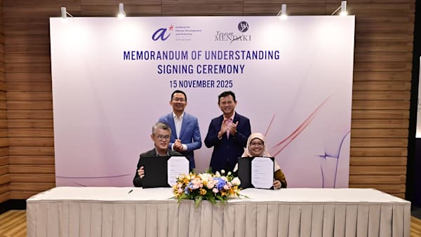 MENDAKI, A*STAR meterai MOU perkukuh sokongan keibubapaan, persediaan ke sekolah, kesihatan mental remaja