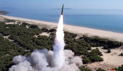 Korut tembakkan rudal ke udara jelang kunjungan Trump ke Korsel