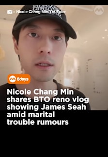 "This vlog was filmed before recent events you may have seen online," she wrote. #8dayssg #8dayssglocalent #house #renovation #vlog 