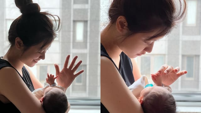 晒母子合照　吴姗儒曝怀孕后期“有些颠簸”　
