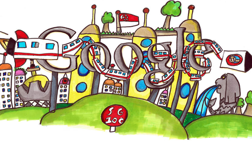 Google search celebrates Singapore’s National Day with Merlion doodle