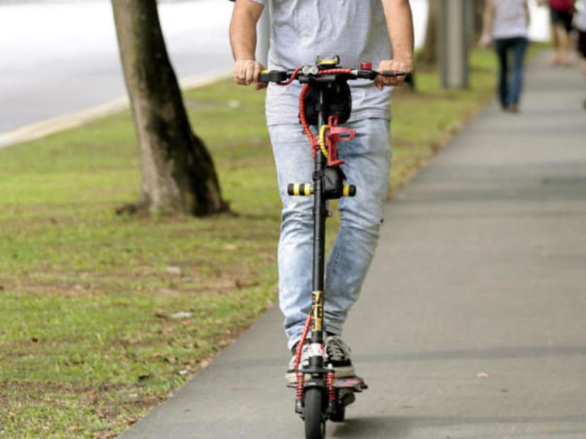 Mohammad Haziq Ismail pleaded guilty to committing a negligent act that endangered others’ lives or personal safety, riding a personal mobility device on the road, and riding a non-compliant device on a footpath. Mohammad Haziq Ismail pleaded guilty to committing a negligent act that endangered others’ lives or personal safety, riding a personal mobility device on the road, and riding a non-compliant device on a footpath.