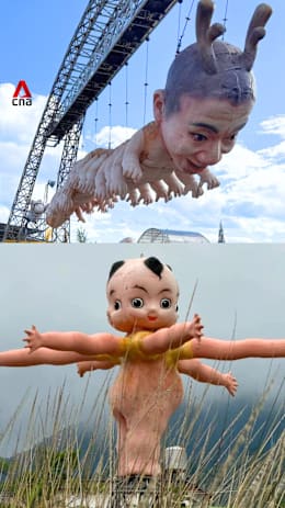 Theme park in China apologises after viral sculptures spark backlash